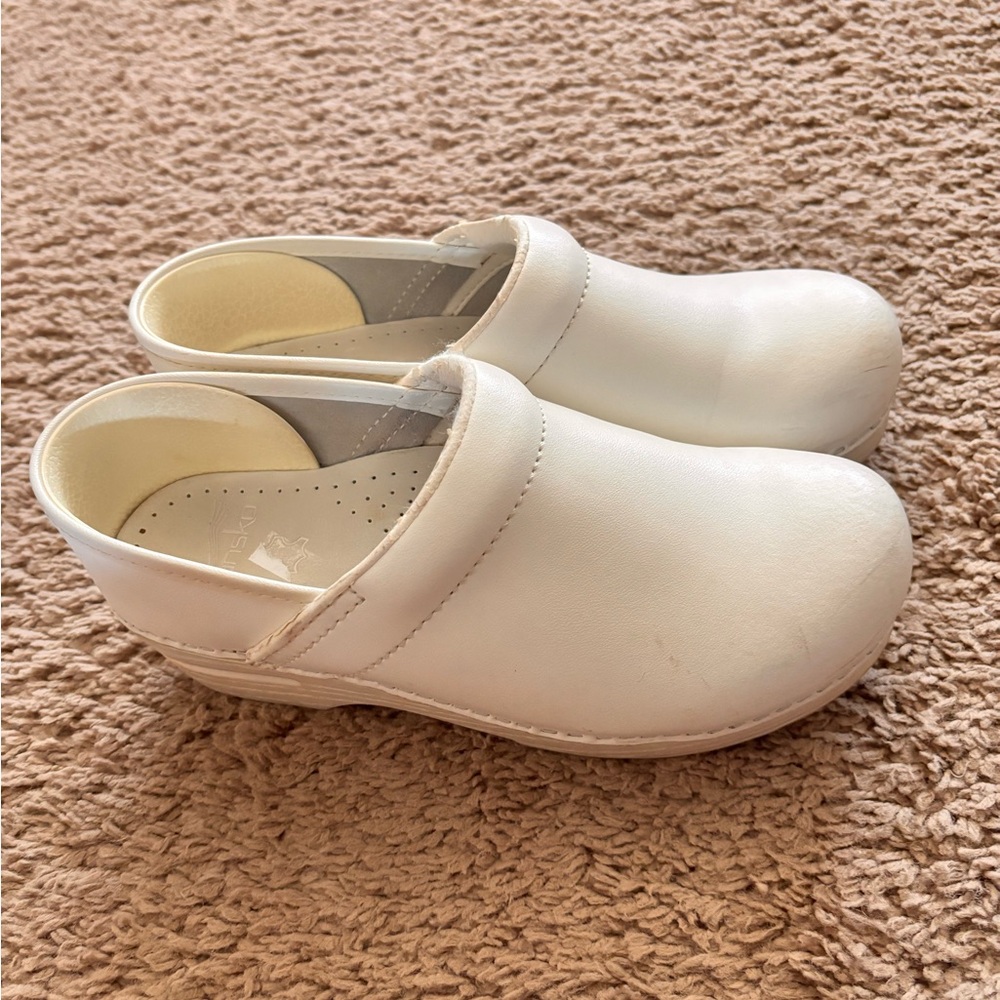 Kids White Clogs